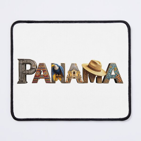 Item preview, Panama Typography – Tropical Culture & Travel Landmark Design designed and sold by VladisWorld.