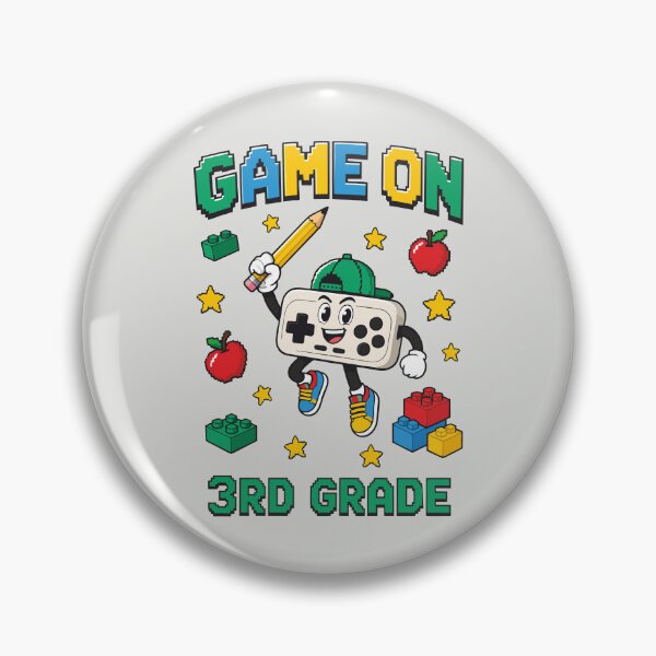 Item preview, Game On 3rd Grade Retro Gamer Back To School designed and sold by DigitalGlade.