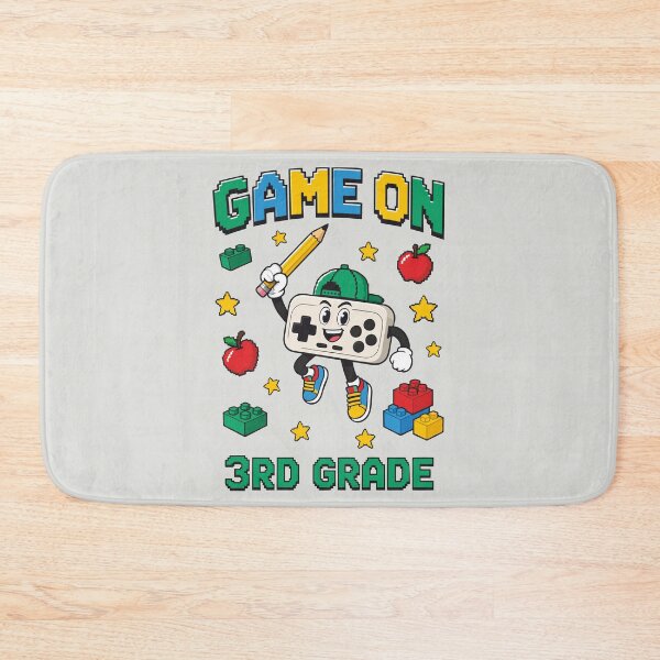 Item preview, Game On 3rd Grade Retro Gamer Back To School designed and sold by DigitalGlade.