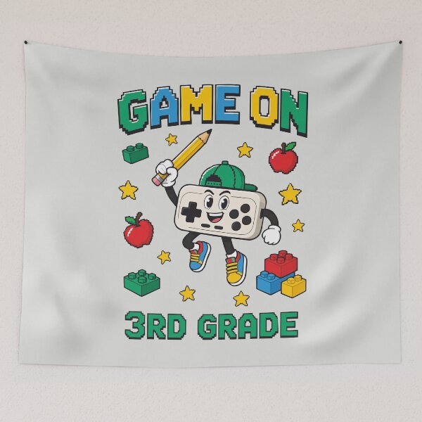 Item preview, Game On 3rd Grade Retro Gamer Back To School designed and sold by DigitalGlade.