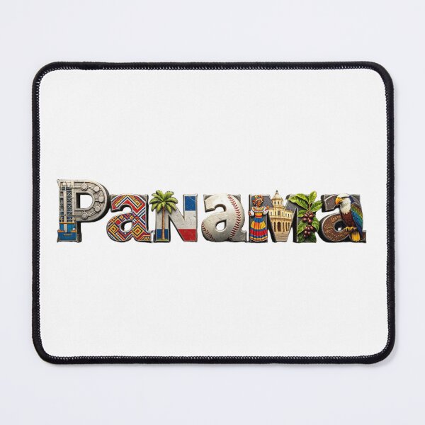 Item preview, Panama Typography – Tropical Culture & Travel Landmark Design designed and sold by VladisWorld.