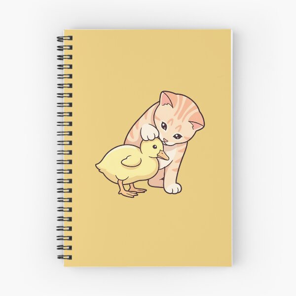 Item preview, Kitten looking after her chick friend. designed and sold by Gatosessa.