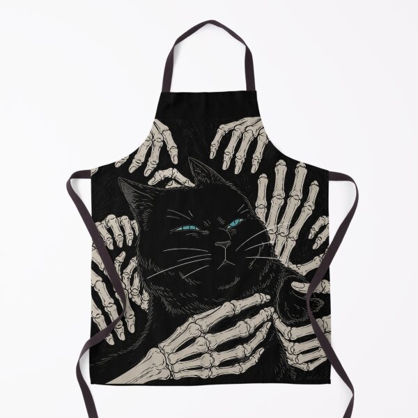 Item preview, Black Cat Gothic Skeleton Hands designed and sold by ArcSeisaku.