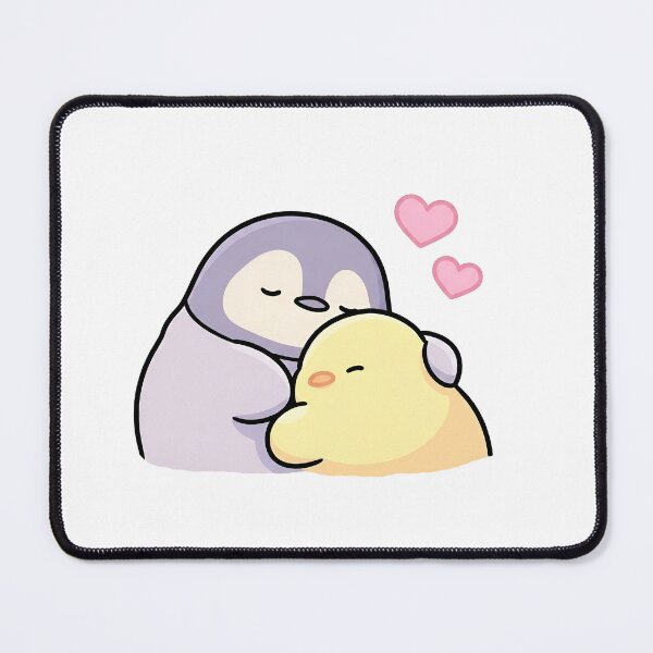 Item preview, Penguin and chick sharing a big hug – sticker designed and sold by Gatosessa.