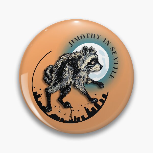 Item preview, Jimothy in Seattle - Hand-Painted Raccoon Art designed and sold by ArtistsAtticWI.