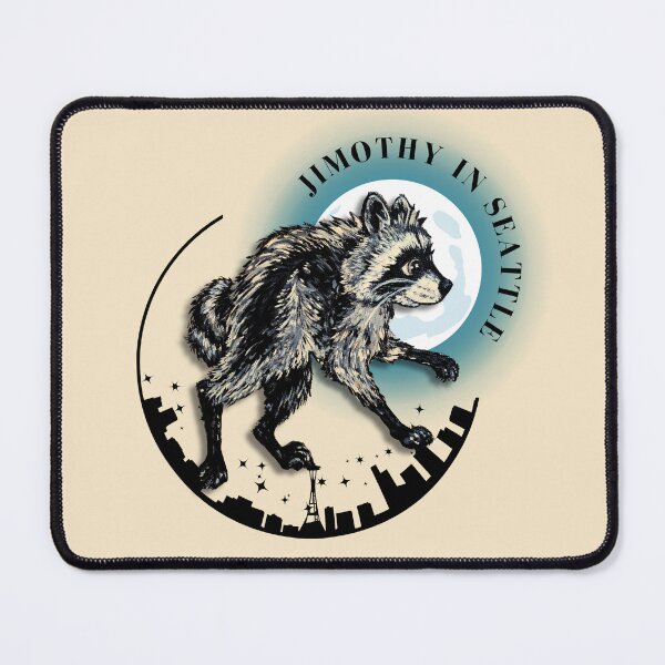 Item preview, Jimothy in Seattle - Hand-Painted Raccoon Art designed and sold by ArtistsAtticWI.