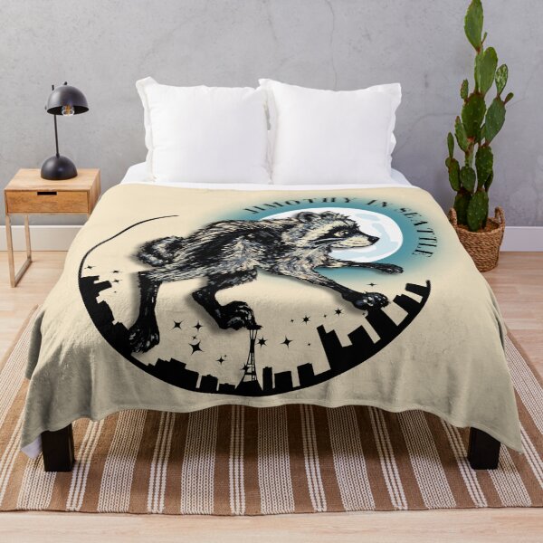 Item preview, Jimothy in Seattle - Hand-Painted Raccoon Art designed and sold by ArtistsAtticWI.