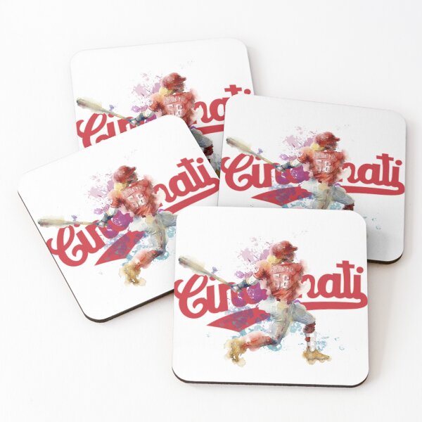 Item preview, Watercolor Baseball Player "Arroyo" Cincinnati Spirit designed and sold by Cucuzeus.