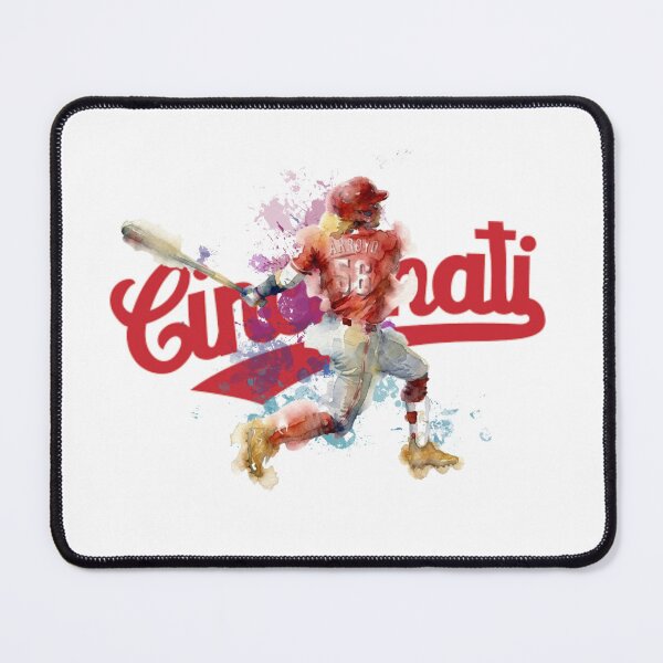 Item preview, Watercolor Baseball Player "Arroyo" Cincinnati Spirit designed and sold by Cucuzeus.