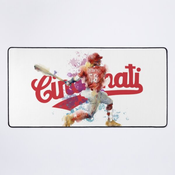 Item preview, Watercolor Baseball Player "Arroyo" Cincinnati Spirit designed and sold by Turnersports.