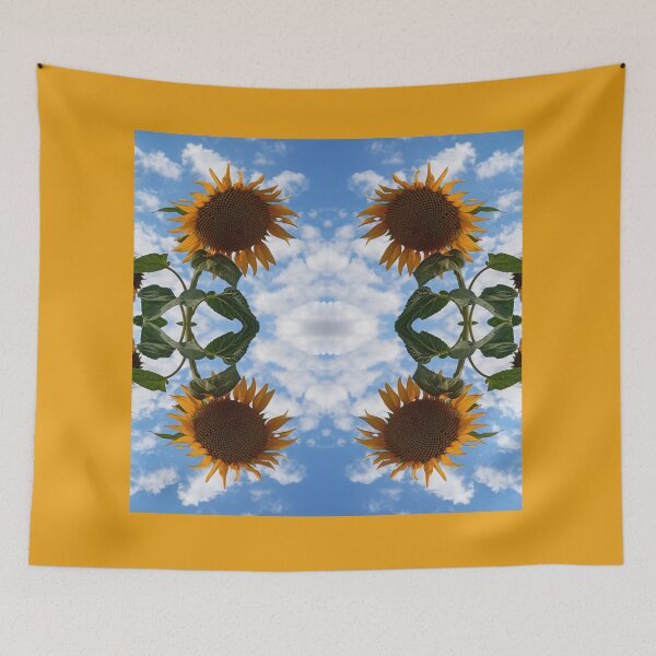 Item preview, Sunflowers and sky, mirror photo designed and sold by lyloubeaupere.