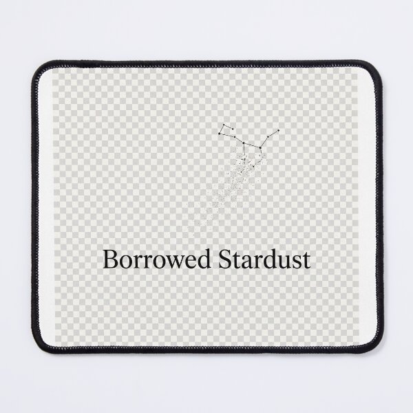 Item preview, Borrowed Stardust Minimalist Cosmic Typography Aesthetic Design designed and sold by ImagineDraws.