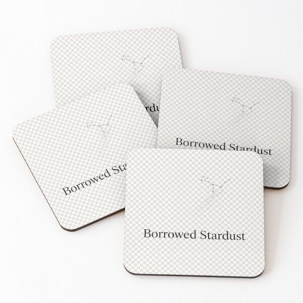 Item preview, Borrowed Stardust Minimalist Cosmic Typography Aesthetic Design designed and sold by ImagineDraws.