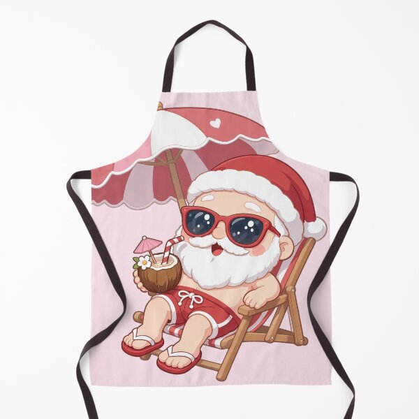 Item preview, Cute Santa Claus Summer Vacation Tropical Beach Holiday designed and sold by jo-e-basta.