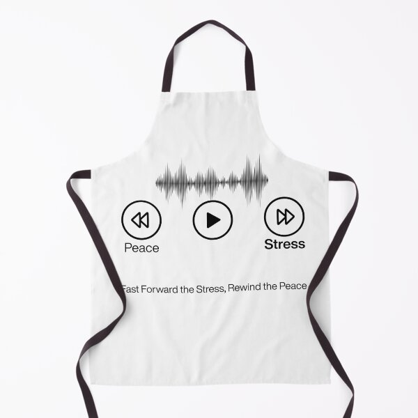 Item preview, Fast Forward Stress Rewind Peace Audio Player Quote designed and sold by NESTORY-Studio.
