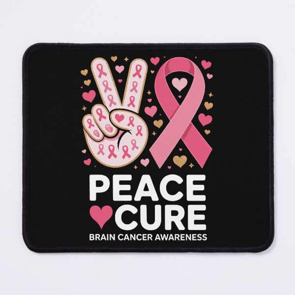 Item preview, PEACE ♥ CURE – BRAIN CANCER AWARENESS designed and sold by jkrphoto.