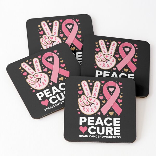 Item preview, PEACE ♥ CURE – BRAIN CANCER AWARENESS designed and sold by jkrphoto.