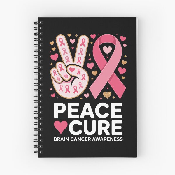 Item preview, PEACE ♥ CURE – BRAIN CANCER AWARENESS designed and sold by jkrphoto.