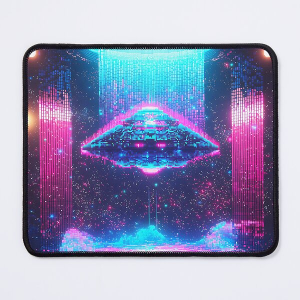 Item preview, 3d Render Of Pixel Spaceship Galaxy Digital designed and sold by Checho30.