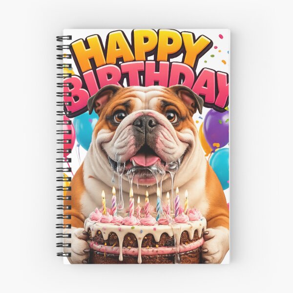 Item preview, Cute English Bulldog Birthday Wish designed and sold by LavIsInTheAir.