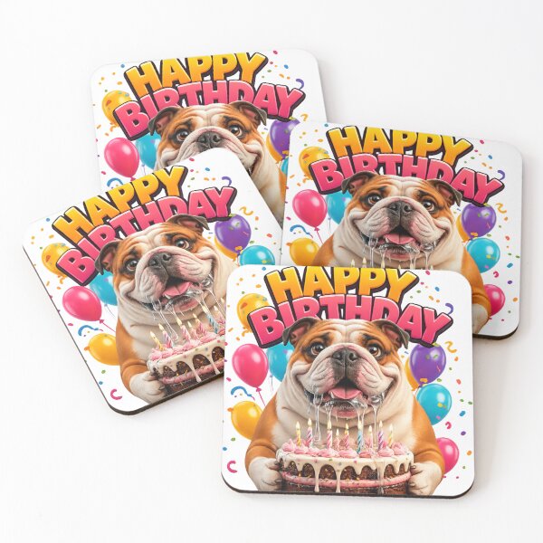 Item preview, Cute English Bulldog Birthday Wish designed and sold by LavIsInTheAir.