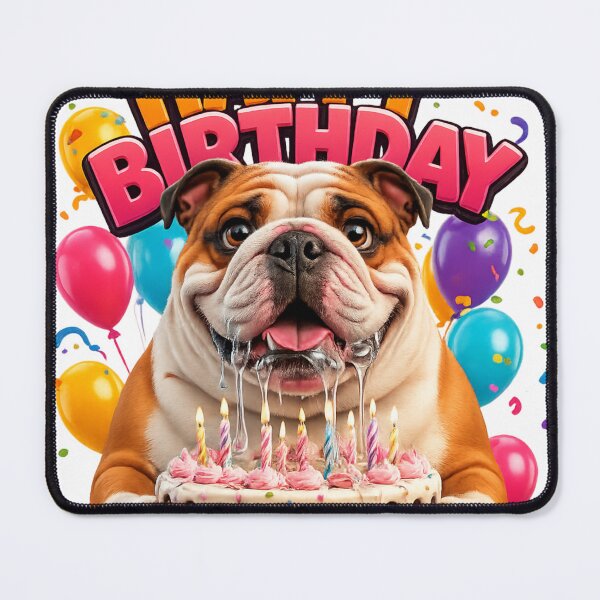 Item preview, Cute English Bulldog Birthday Wish designed and sold by LavIsInTheAir.