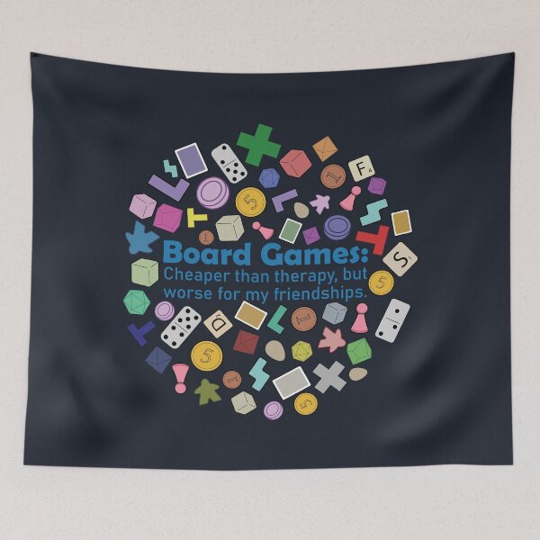 Item preview, Board Games Cheaper Than Therapy Funny Board Gamer Circle Design designed and sold by Hallowed Artistry.