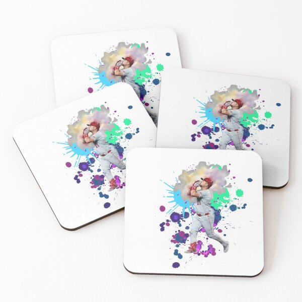 Item preview, Cincinnati Reds Baseball Player Watercolor Splatter Art designed and sold by Turnersports.