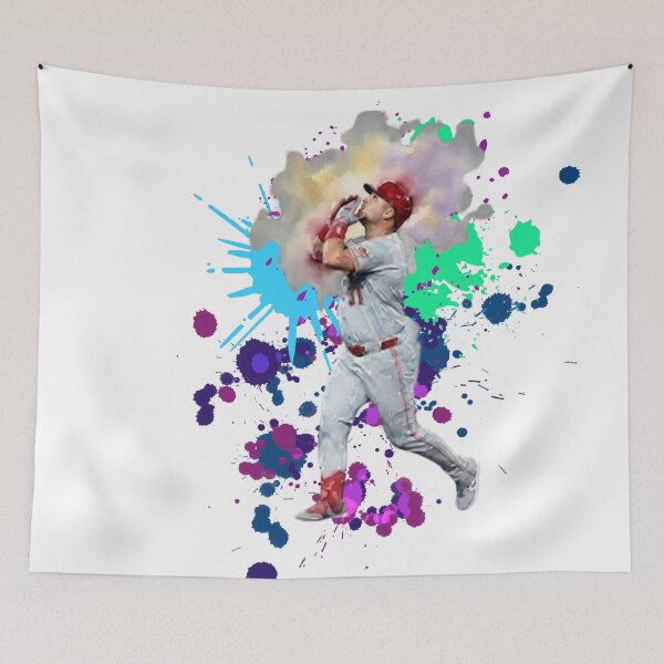 Item preview, Cincinnati Reds Baseball Player Watercolor Splatter Art designed and sold by Cucuzeus.