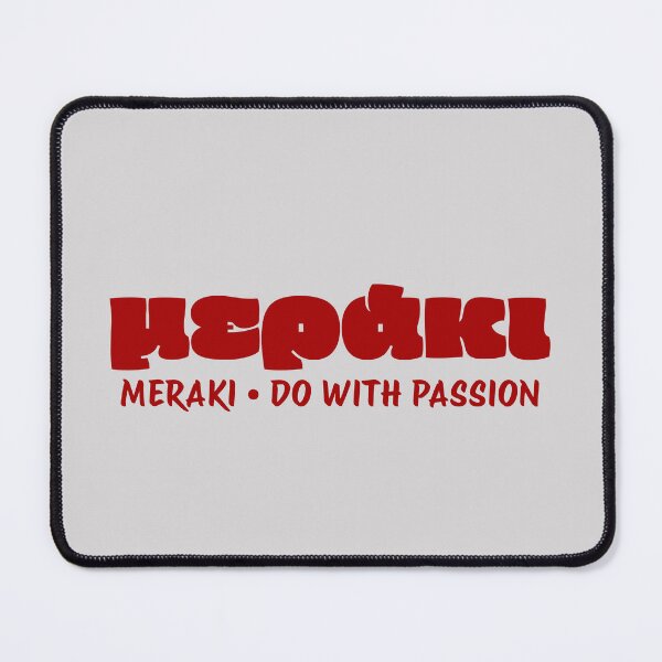 Item preview, Meraki Do With Passion Greek Philosophy Typography designed and sold by EchoPrint Co..