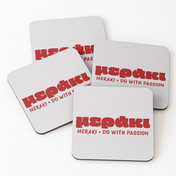 Item preview, Meraki Do With Passion Greek Philosophy Typography designed and sold by EchoPrint Co..