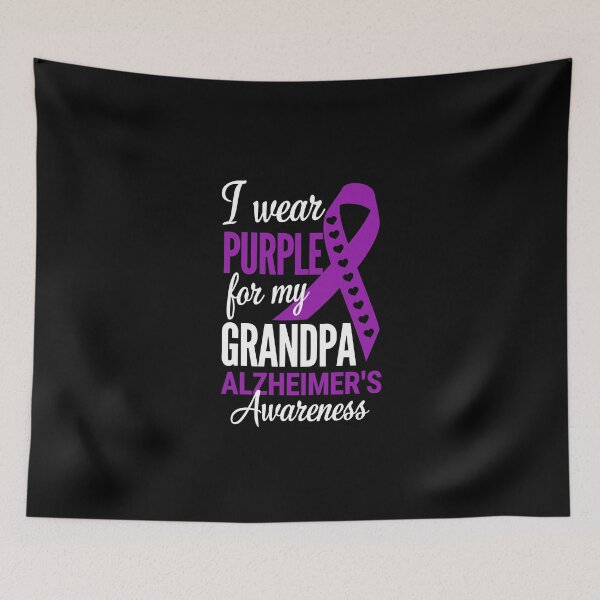 Item preview, I wear PURPLE for my GRANDPA – Alzheimer’s Awareness designed and sold by jkrphoto.