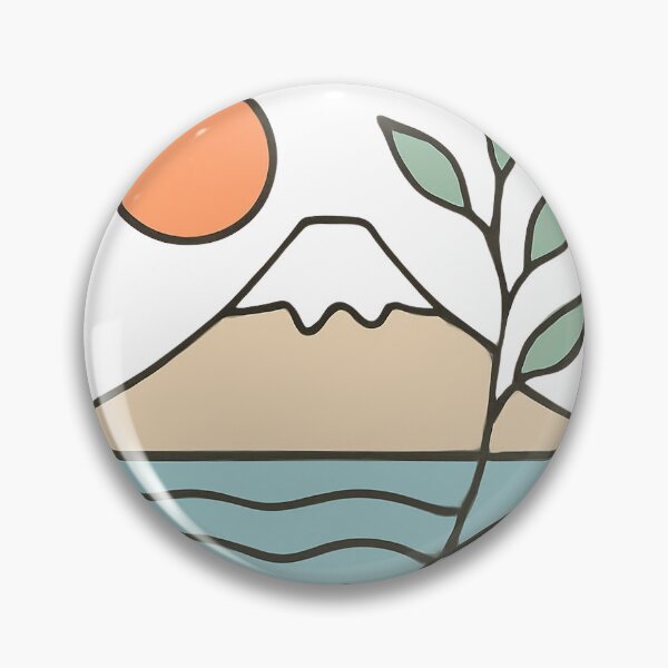 Item preview, Japanese Minimalist Mountain Landscape designed and sold by yanisdnz.