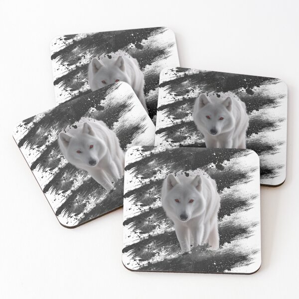 Item preview, White Wolf Red Eyes Grunge Art designed and sold by BULAIR89.