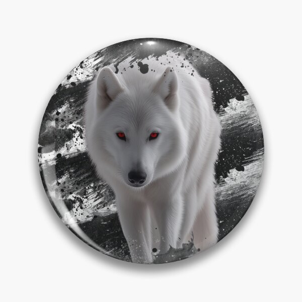 Item preview, White Wolf Red Eyes Grunge Art designed and sold by BULAIR89.