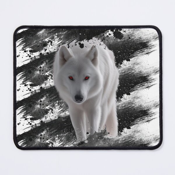 Item preview, White Wolf Red Eyes Grunge Art designed and sold by BULAIR89.