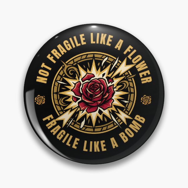 Item preview, Not Fragile Like A Flower Fragile Like A BOMB Funny Gifts For Wife designed and sold by LeSoniPapaPrint.