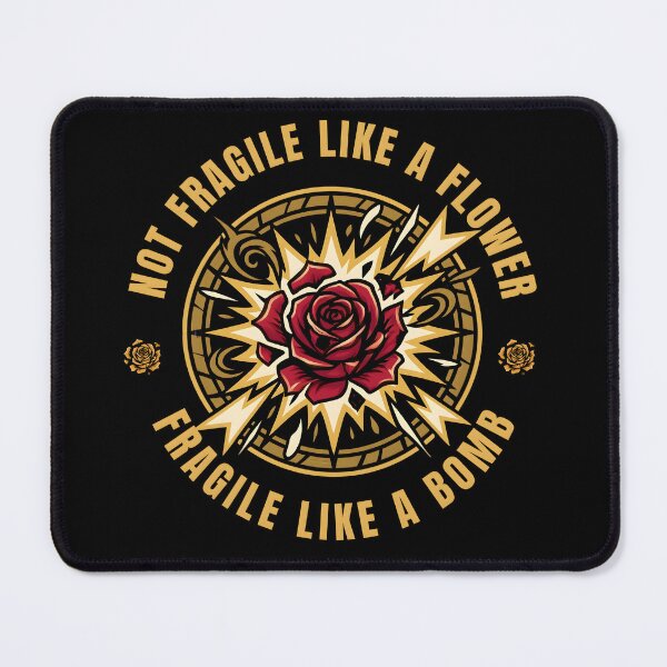 Item preview, Not Fragile Like A Flower Fragile Like A BOMB Funny Gifts For Wife designed and sold by LeSoniPapaPrint.
