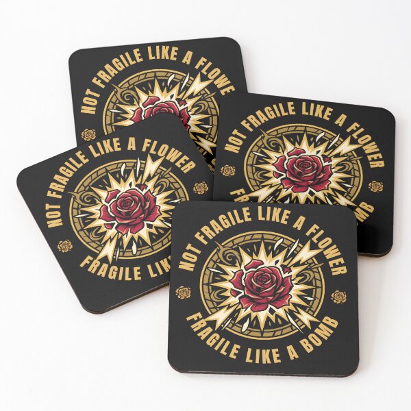 Item preview, Not Fragile Like A Flower Fragile Like A BOMB Funny Gifts For Wife designed and sold by LeSoniPapaPrint.