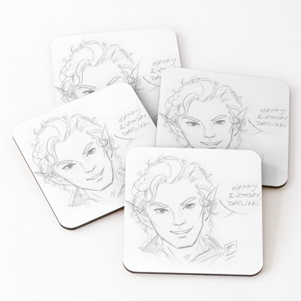Item preview, Astarion happy birthday pencil sketch designed and sold by Brandy Woods.