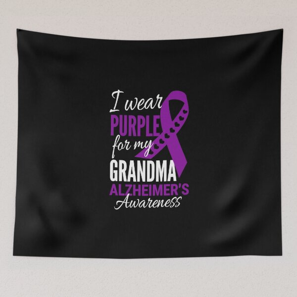 Item preview,  I wear PURPLE for my GRANDMA – Alzheimer’s Awareness designed and sold by jkrphoto.