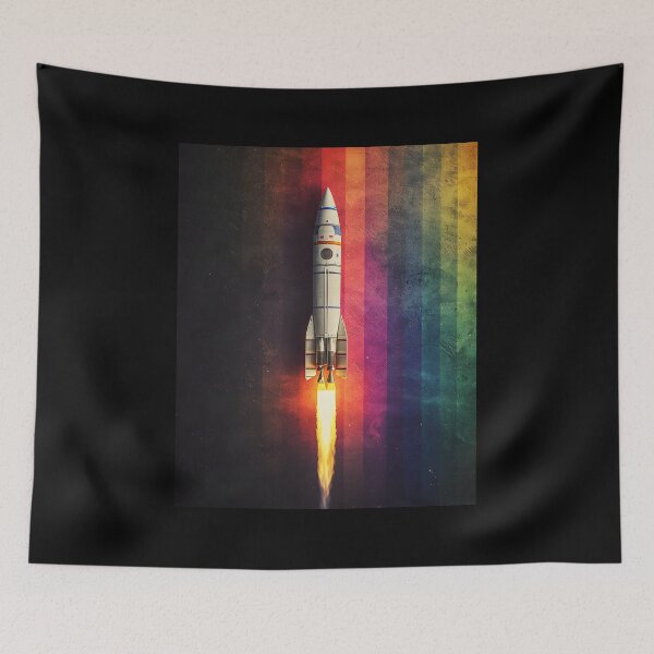 Item preview, 3d Render Of Vintage Space Rocket Digital designed and sold by Checho30.