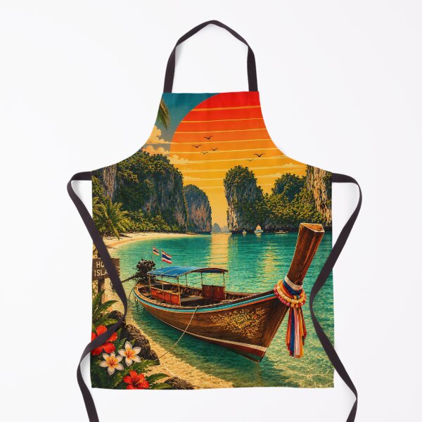 Item preview, Hong Island Longtail - Thailand Adventure Poster Master Collection designed and sold by Spirit of Siam.