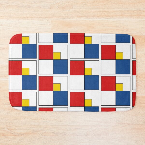 Item preview, Neo Plasticism Abstract Geometric Grid Red Yellow Blue Pattern designed and sold by Khokha80.
