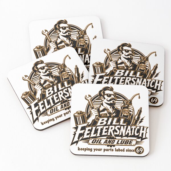 Item preview, Bill Feltersnatch Oil & Lube – Funny Dirty Mechanic Adult Humor T-Shirt designed and sold by Sinister prints.