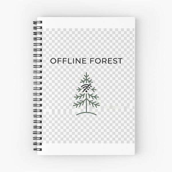 Item preview, Offline Forest Nature Minimalist Digital Detox Design designed and sold by ImagineDraws.