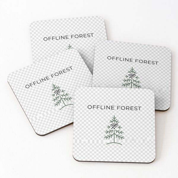 Item preview, Offline Forest Nature Minimalist Digital Detox Design designed and sold by ImagineDraws.