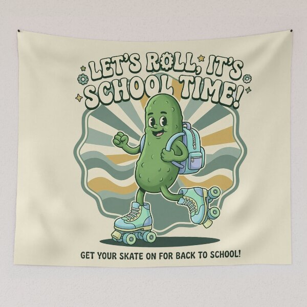 Item preview, Let's Roll It's School Time Funny Pickle Shirt | Cute Pickle Back To School Backpack Gift | School Supplies Student Design designed and sold by Basma Designs | Funny Shirts, Stickers & Mugs.