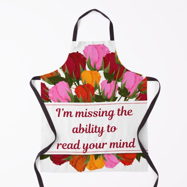 Item preview, I'm Missing the Ability to Read Your Mind - Funny Sarcastic Rose Design designed and sold by DonnaRaine.