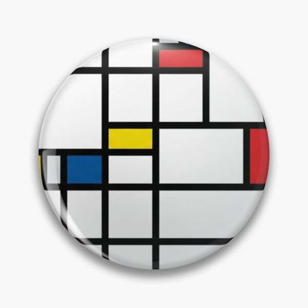 Item preview, Neo Plasticism Abstract Geometric Grid Red Yellow Blue Pattern designed and sold by Khokha80.